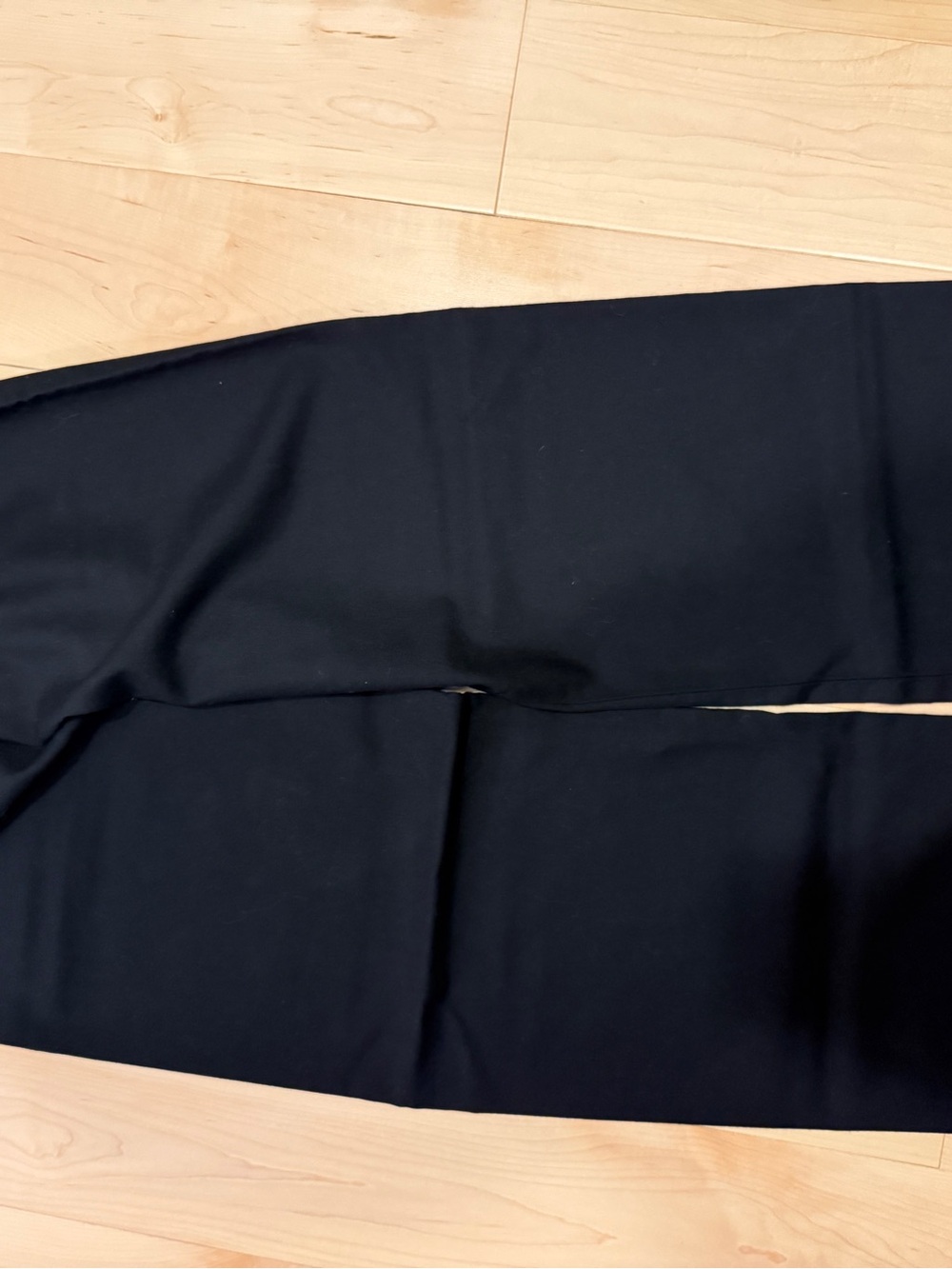 Black Wide Leg Pull-On Pants - Picture 2 of 4